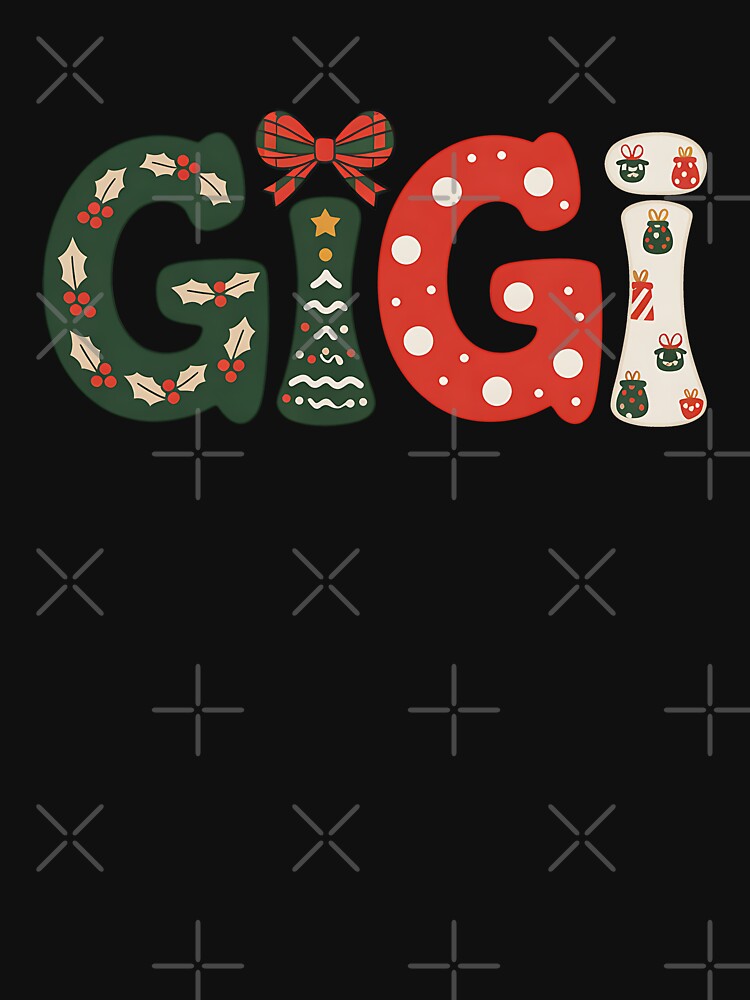 Christmas Gigi Coquette Holiday Grandma by BakeryDozen