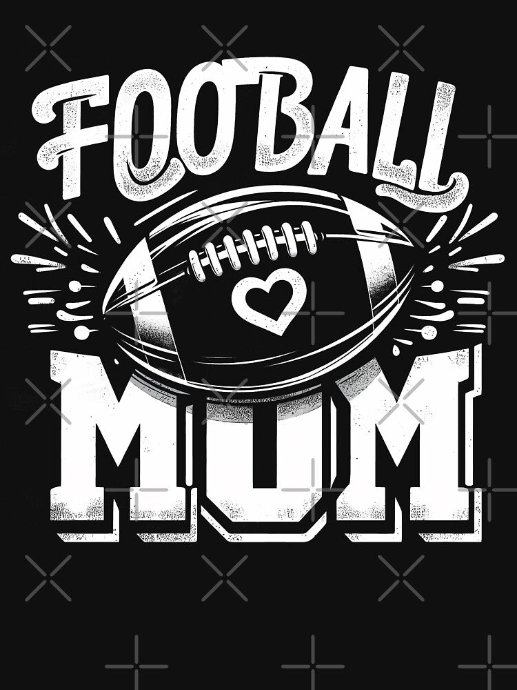 Funny Womens Game Day Football Mom by 07Art