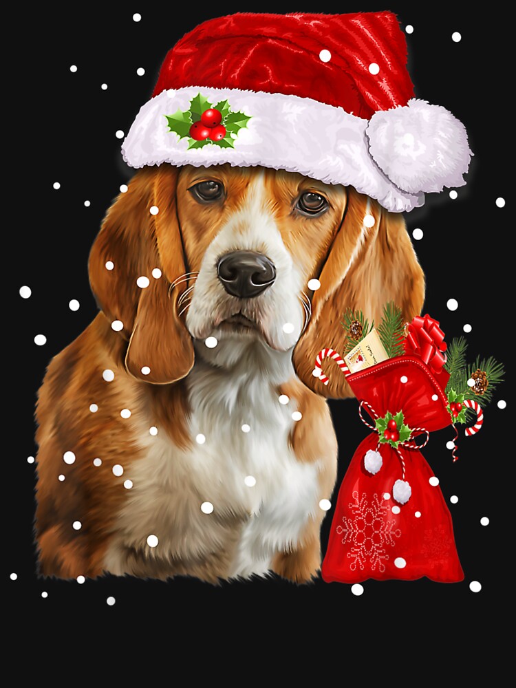 Beagle Dog Christmas T Shirt Christmas Dog by MagicJohnson22