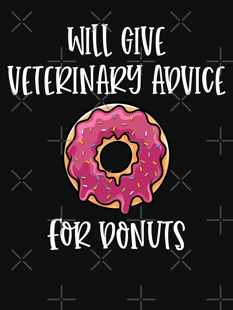 Will Give Veterinary Advice for Donuts Funny Veterinarian Student Graduation Vet Tech Gifts by WYGSTORE