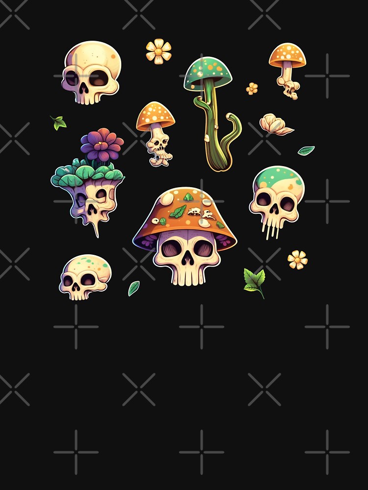 Skull Mushrooms by myabstractmind