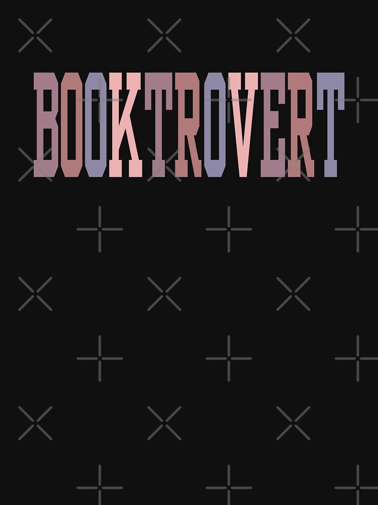 Booktrovert, book lover gift by halazidan