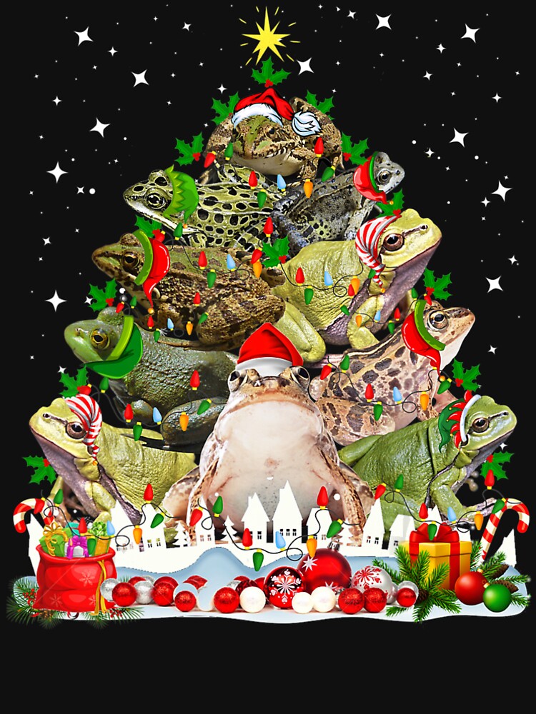 Funny Frog Christmas Tree Xmas by Nguyenhaithanh