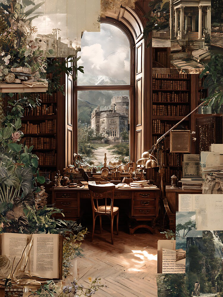 Vintage Light Academia Collage by bapupa