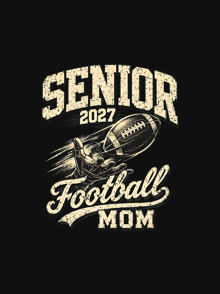 Senior 2027 Football Mom Vintage American Football Mom by felixpalette