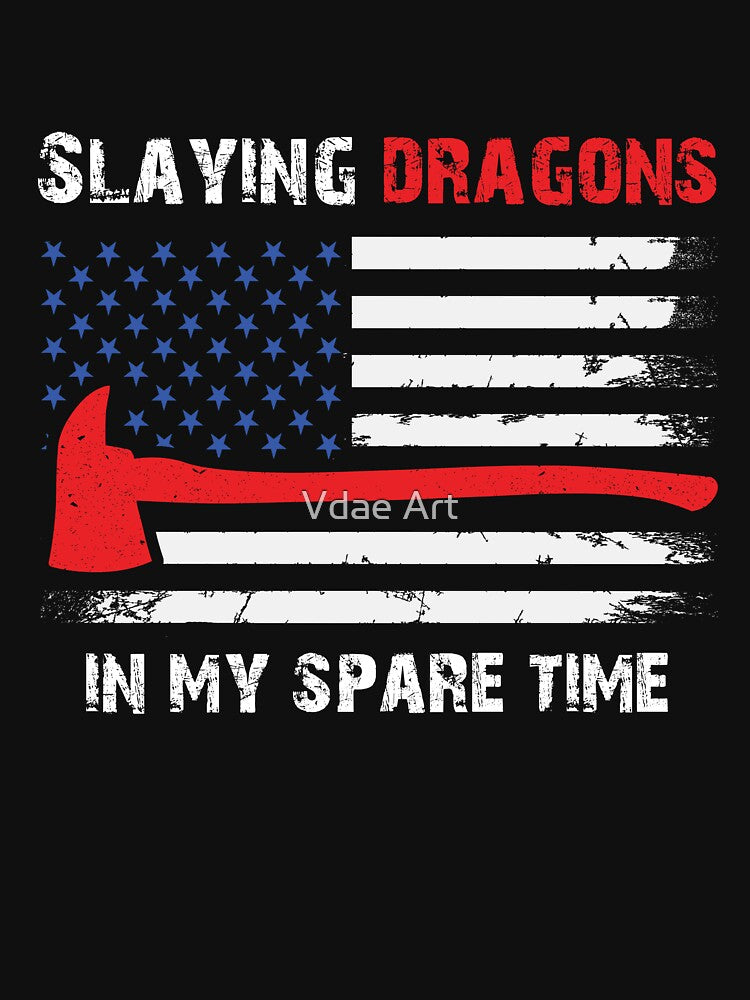 Slaying dragons in my spare time by Vdae Art