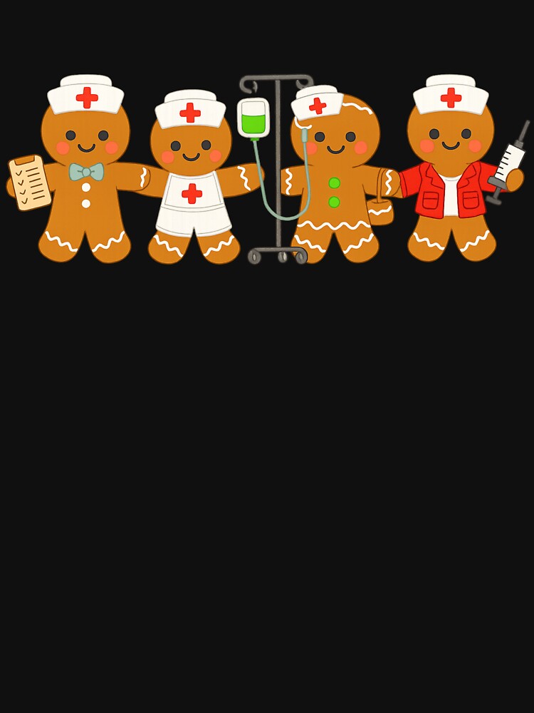 Funny Nurse Christmas Gingerbread Squad Medical Team Gift by haitrieuic96