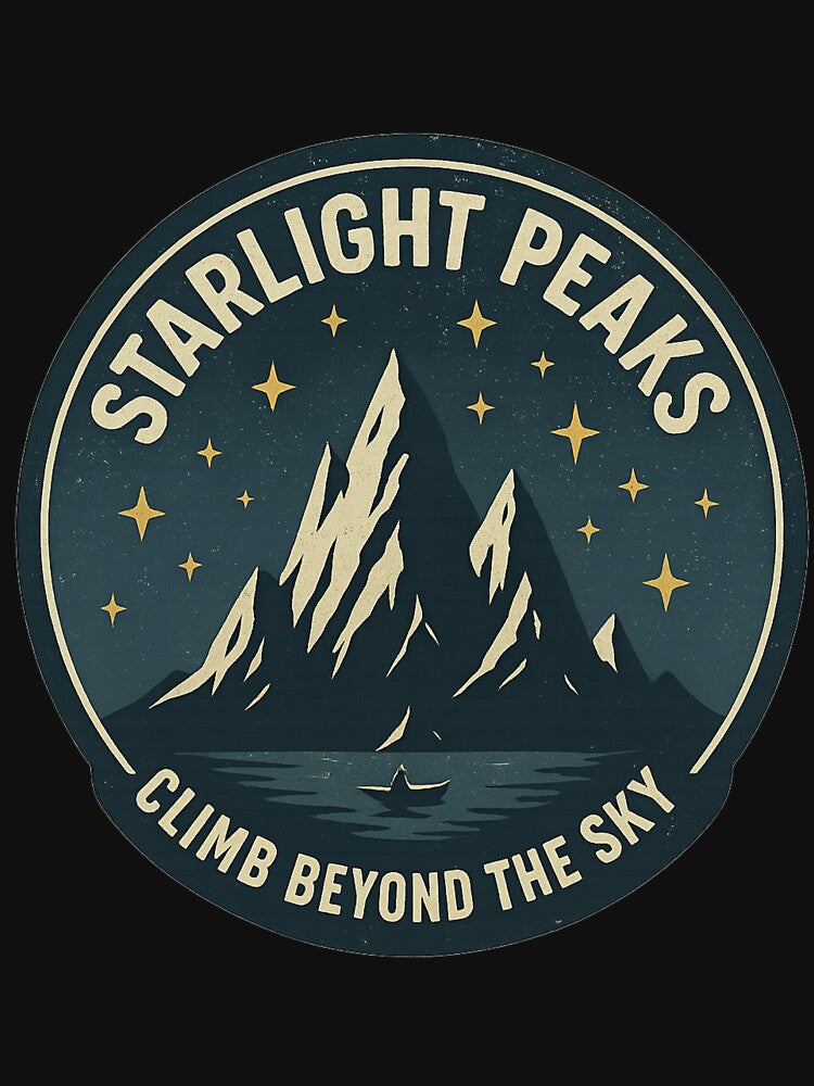 Starlight Peaks Mountain Adventure T-Shirt by สุธรรมาท  ทองกร