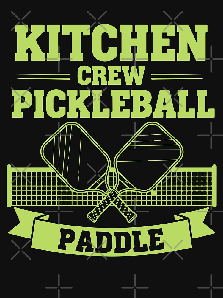 Pickleball Kitchen Crew Paddle funny player pickle by LuminOrb