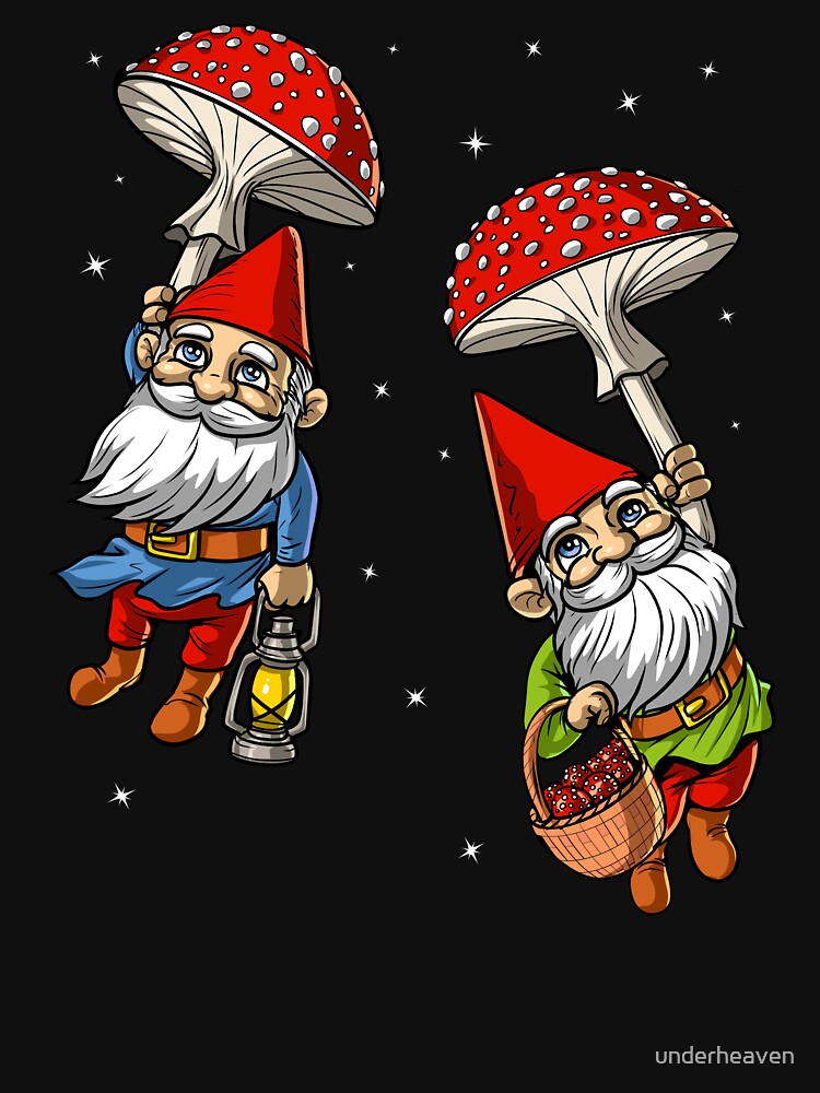 Mushroom Gnomes by underheaven Unisex