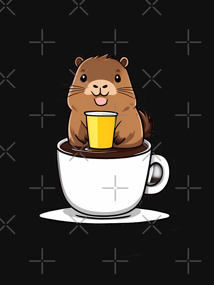 Capybara Coffee Dream by Mechanical-Artt