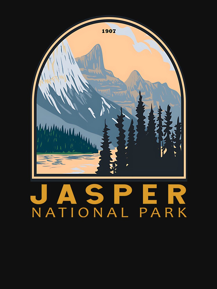 Jasper National Park Canada Vintage Emblem by aggvinquoterl