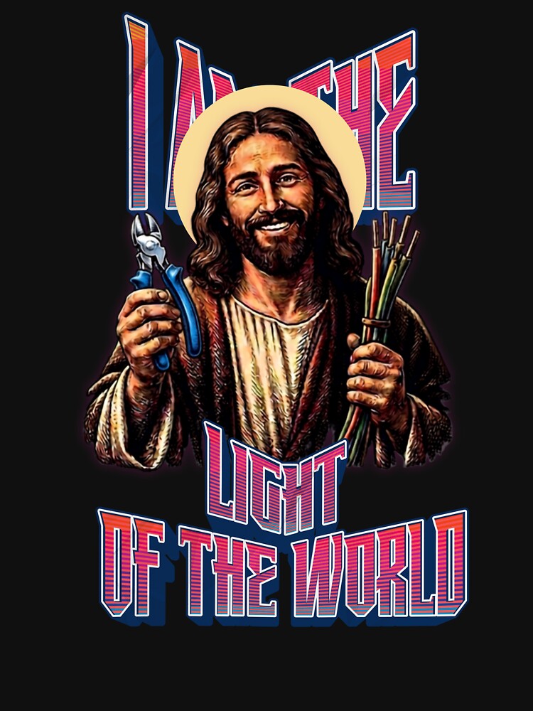 Electrician Jesus - I Am The Light Of The World Retro by UTkiKK