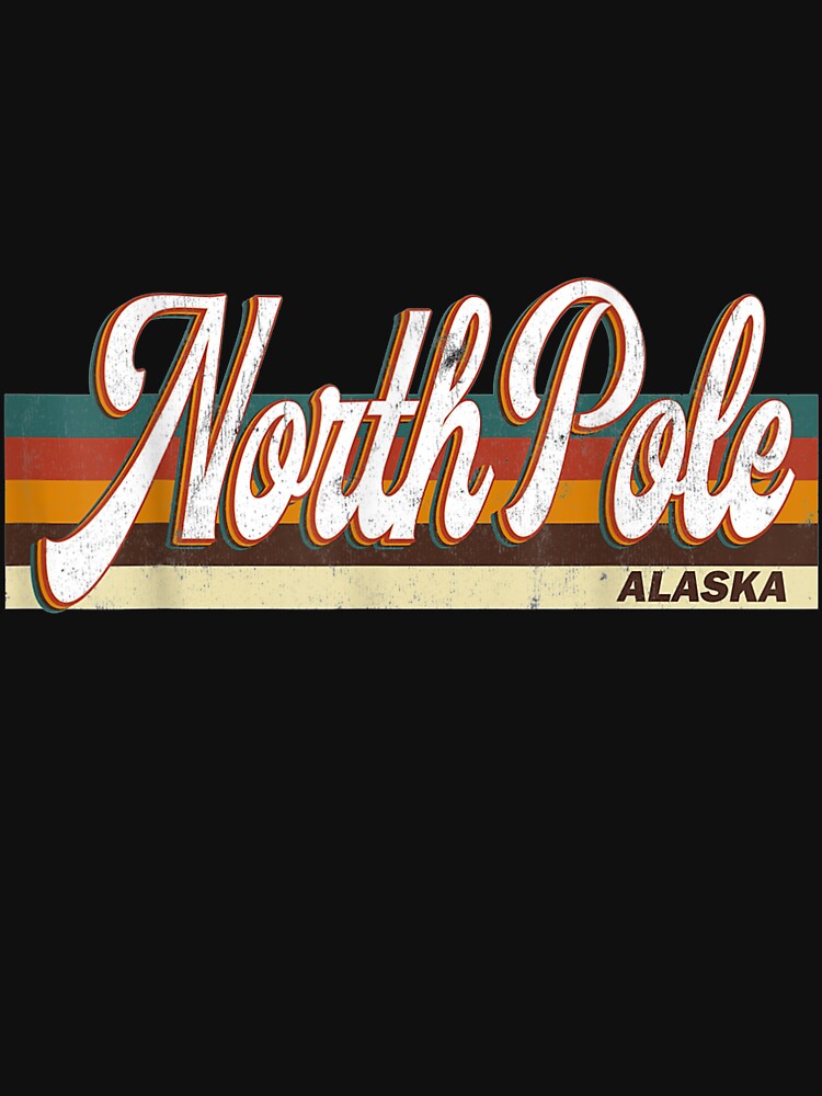 North Pole Alaska Retro Vintage 70s 80s Distressed by manidala