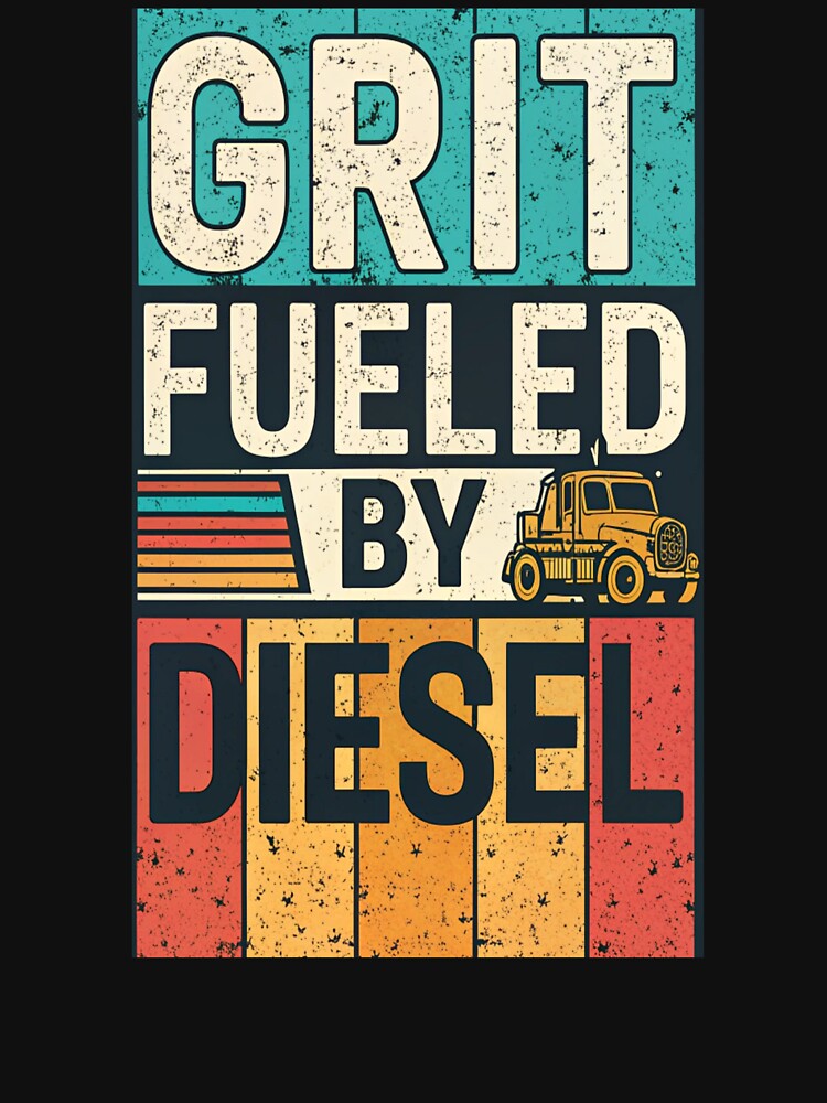 Grit Fueled by Diesel – Trucker Motivation t-shirt by belka620