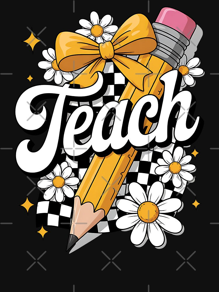 Coquette Teacher Teach Appreciation Gift Pencil Bow School by BakeryDozen