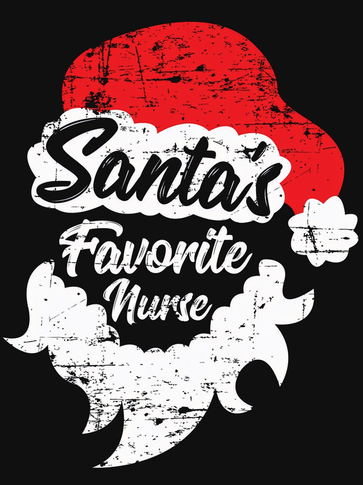 Santas Favorite Christmas Retro Vintage Classic Merry Nurse by Olincristie
