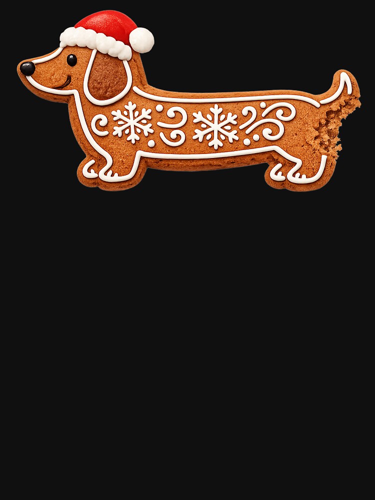 Dachshund Christmas Gingerbread Cookie Weiner Dog Lover by clothesy7