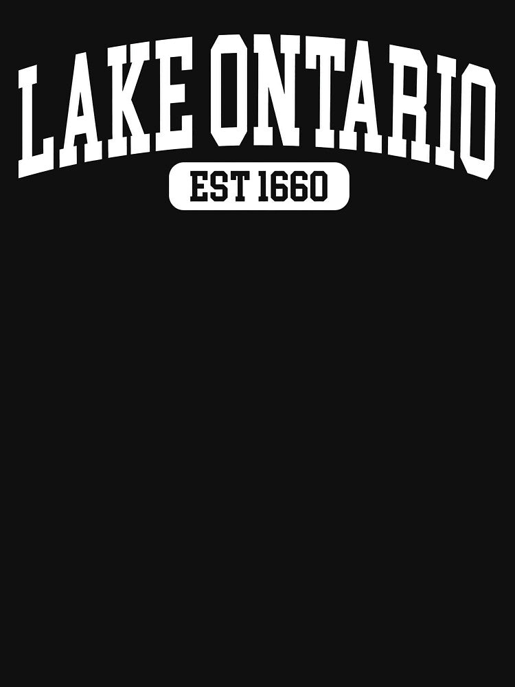 Lake Ontario EST 1660 Vintage Collegiate Great Lakes Design by Abigaildixon92