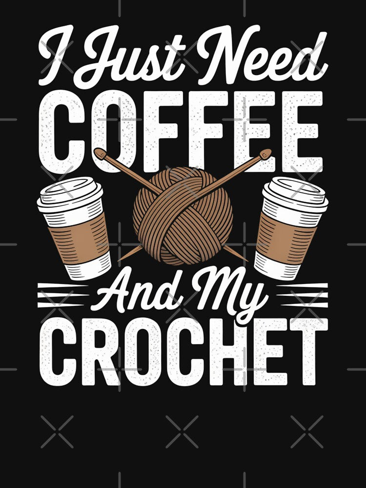 Coffee and Crochet Lover - Perfect Design for Crafters and Yarn Enthusiasts by Gogetgiggles