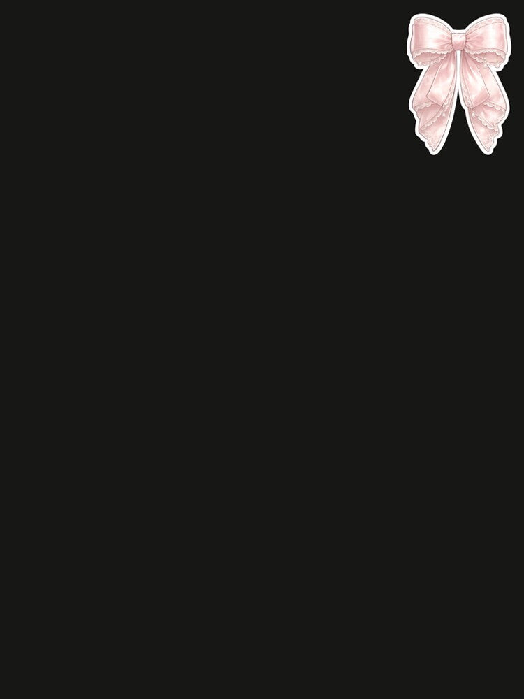 Pink Coquette Bow Sticker by PawsAndpetalstudio