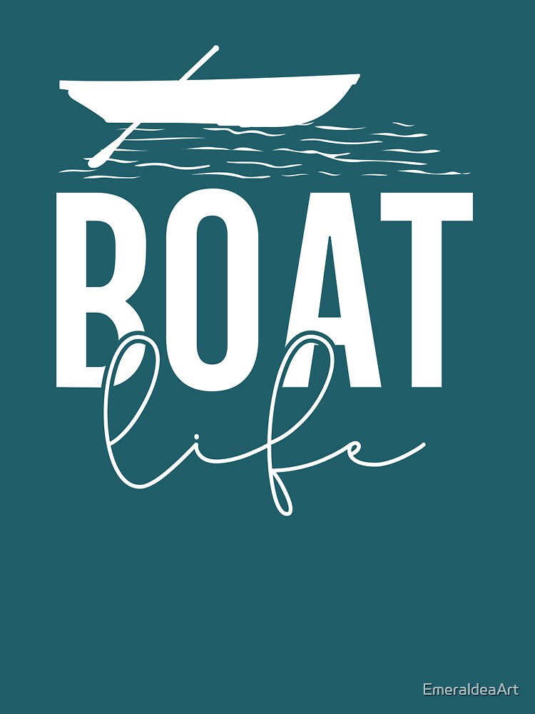 Copy of Boat Life – Simple Paddle Waves Minimal Design by EmeraldeaArt