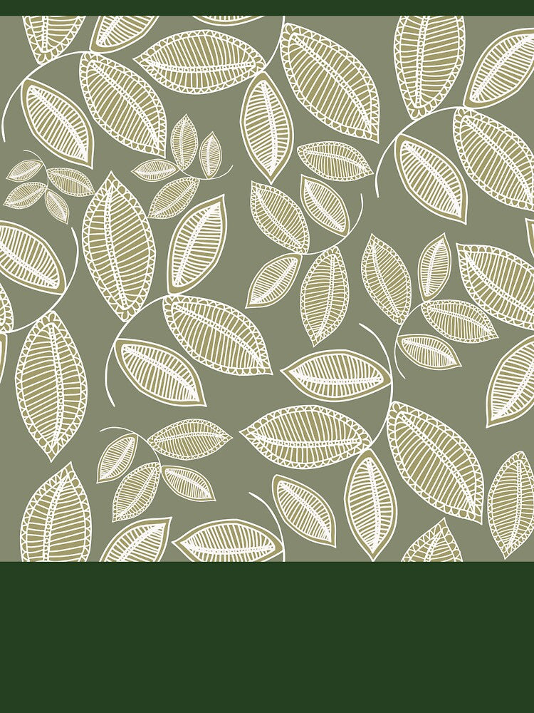 Pastel leaves seamless pattern by Line-Aura
