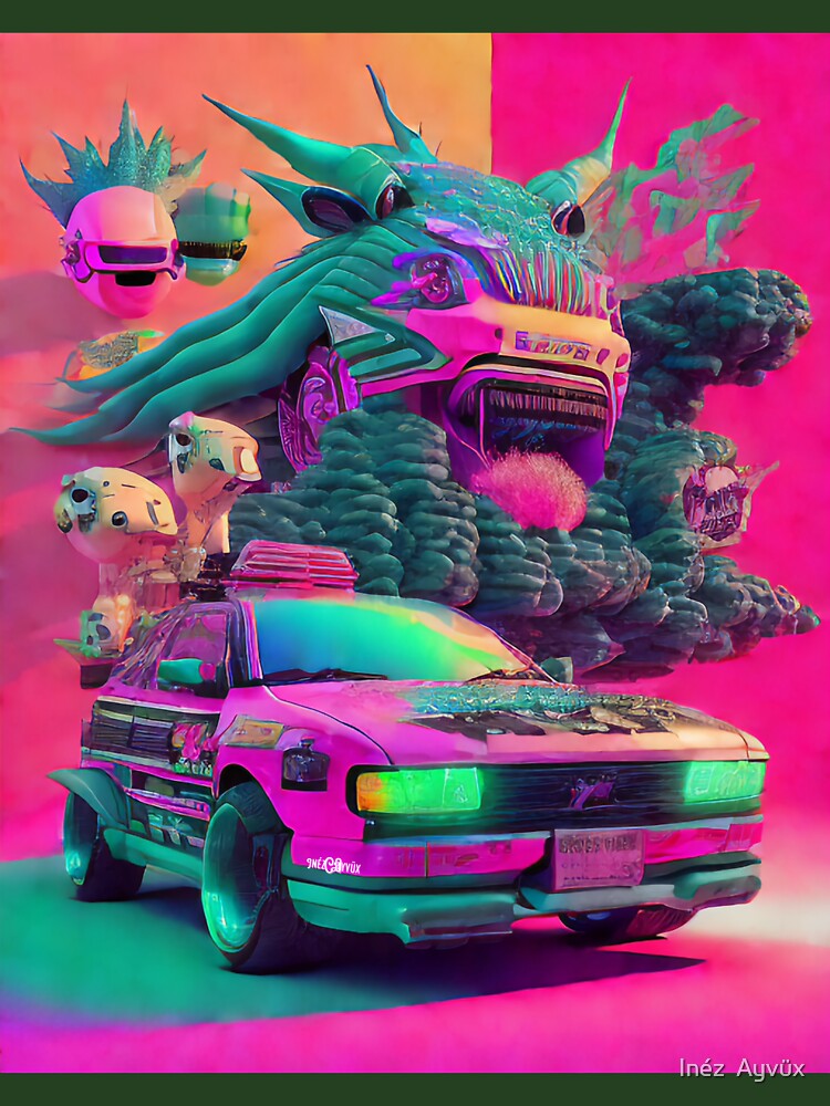 Martians in a Classic Car by Inéz  Ayvüx