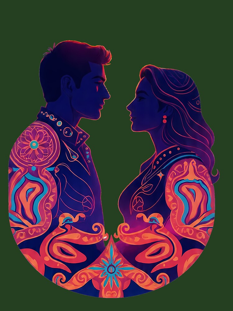 Anatolian Rock Cyberpunk - Neon Psychedelic "Comrade" Streetwear Art by etuvibes
