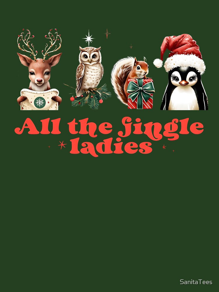 All the jingle ladies cute festive by Ink & Fabric