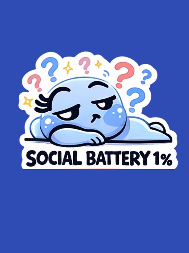 UDUM Social Battery 1% Mood Sticker – For Those Who Get It by UDUM Mood