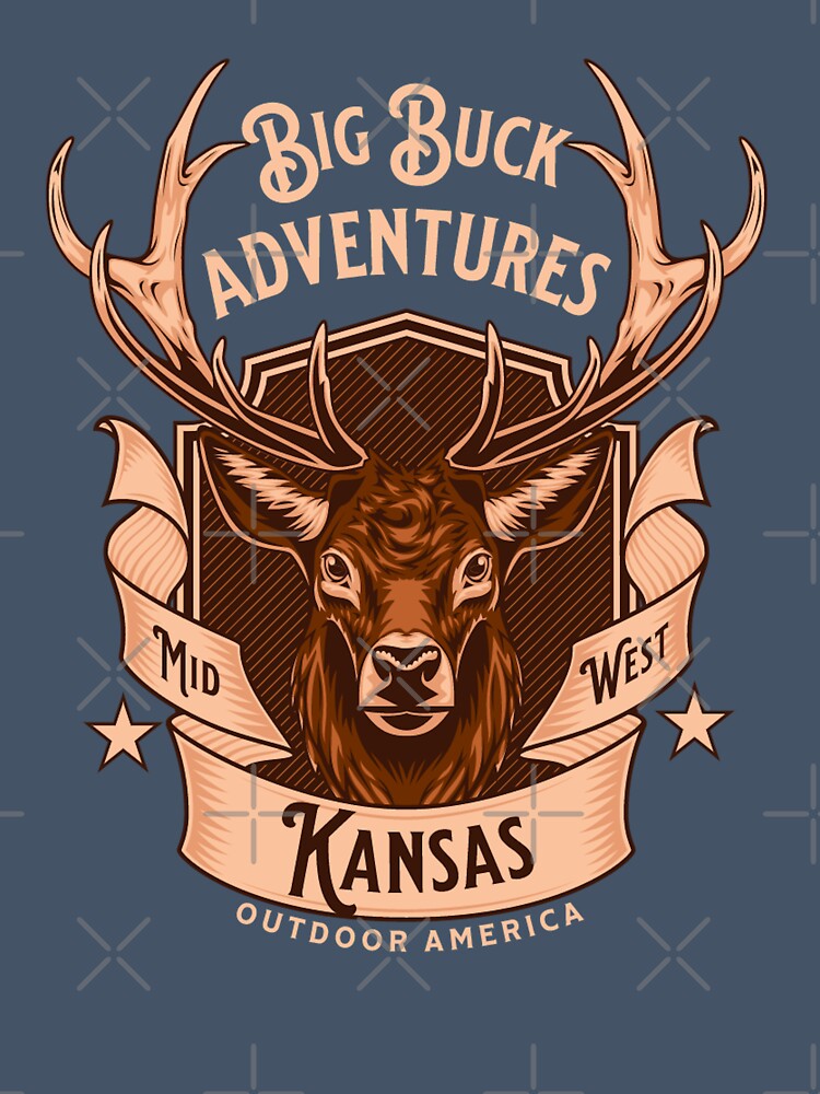 Copy of Vintage Deer Hunting Kansas by CattlettArt
