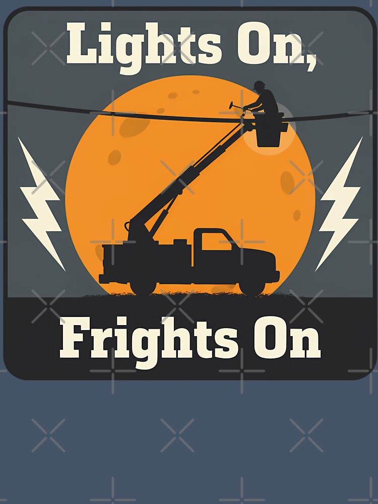 Lights On, Frights On – Funny Halloween Lineman Design (1) by InkoraLab