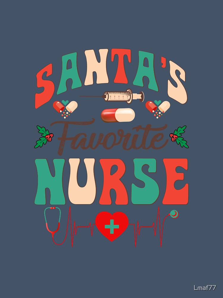 Santas Favorite Nurse T-shirt essentiel by Lmaf77