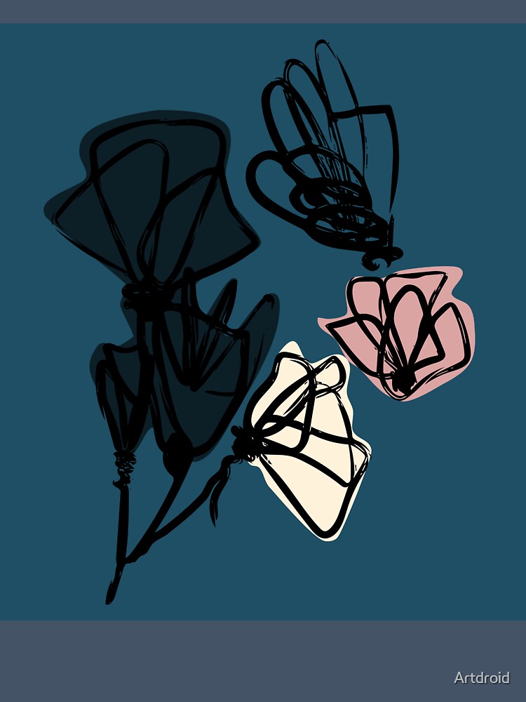 Hand drawn flowers by Artdroid