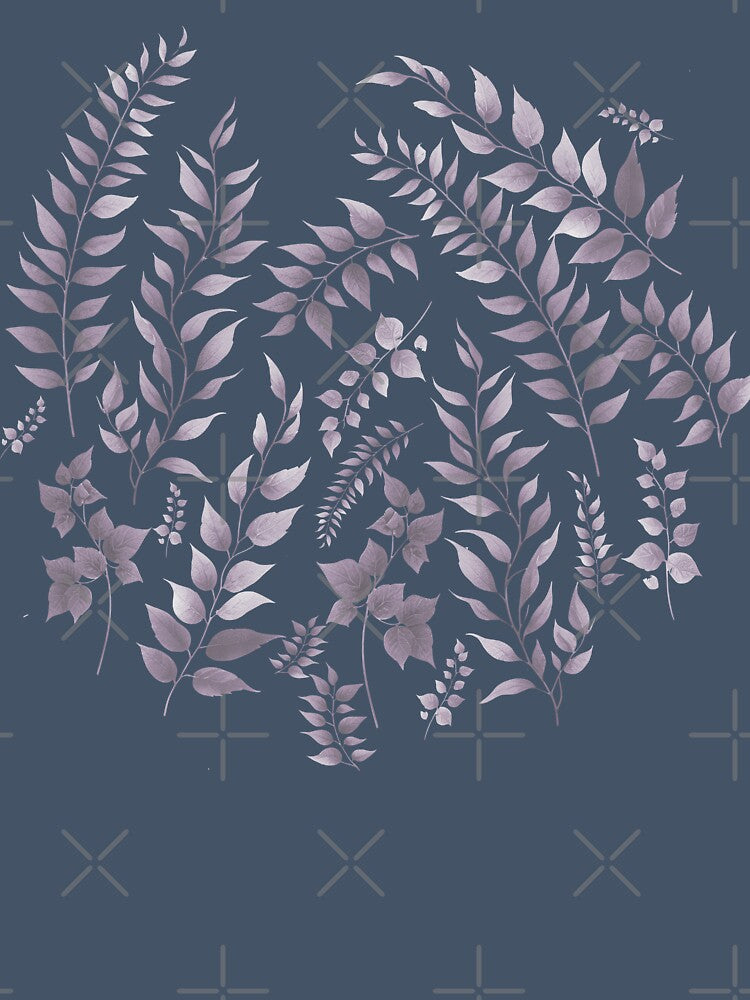 Greenery Botanical Print Lavender Purple by SilverPegasus