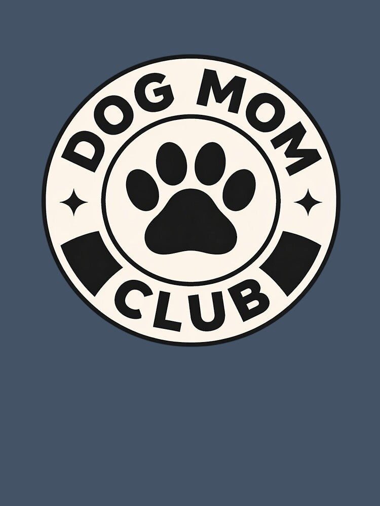 Dog Mom Club – Minimal Paw Badge by EastEndTownie