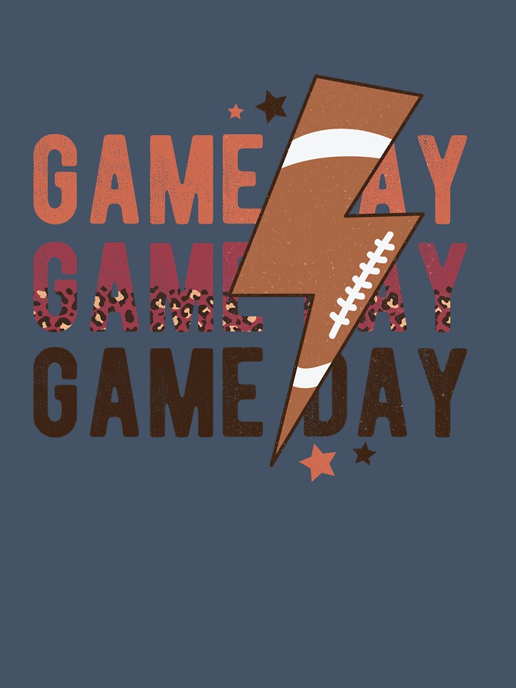 Game Day Football Lightning Bolt by andieartco