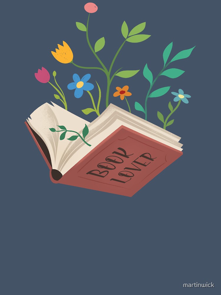 Book Lover Blooming Book by martinwick