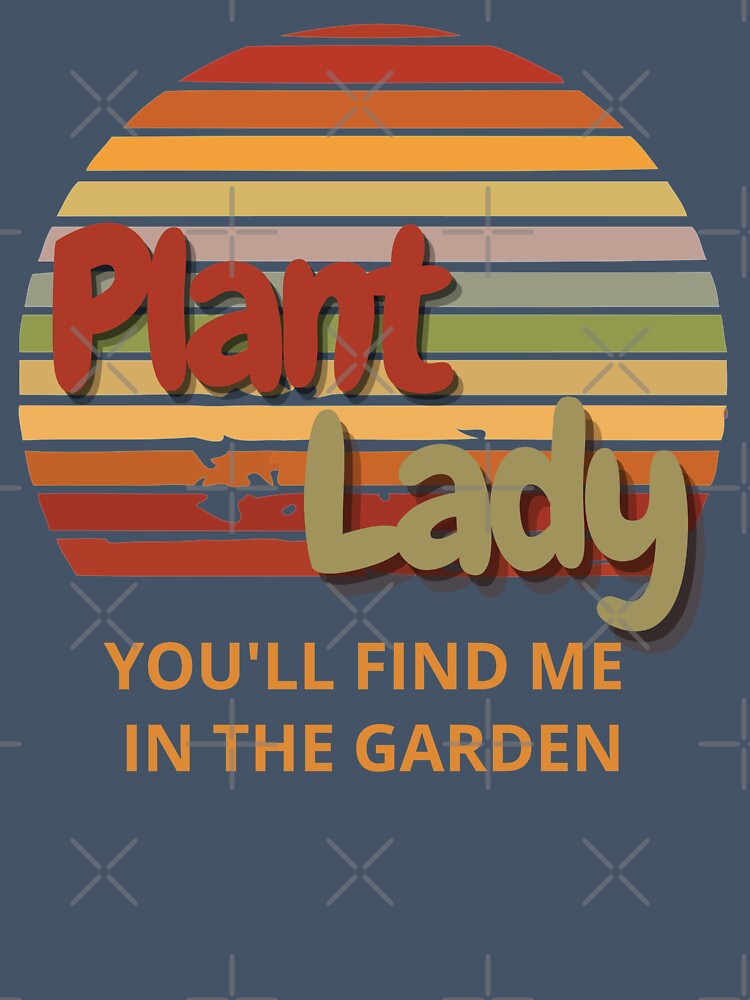Plant Lady Find Me in the Garden Retro Sunset Synthwave by CarpeDiemLife