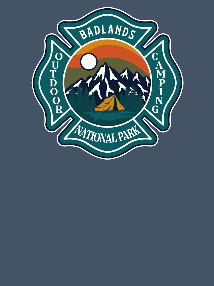 Badlands National Park-Vintage by graphic-map
