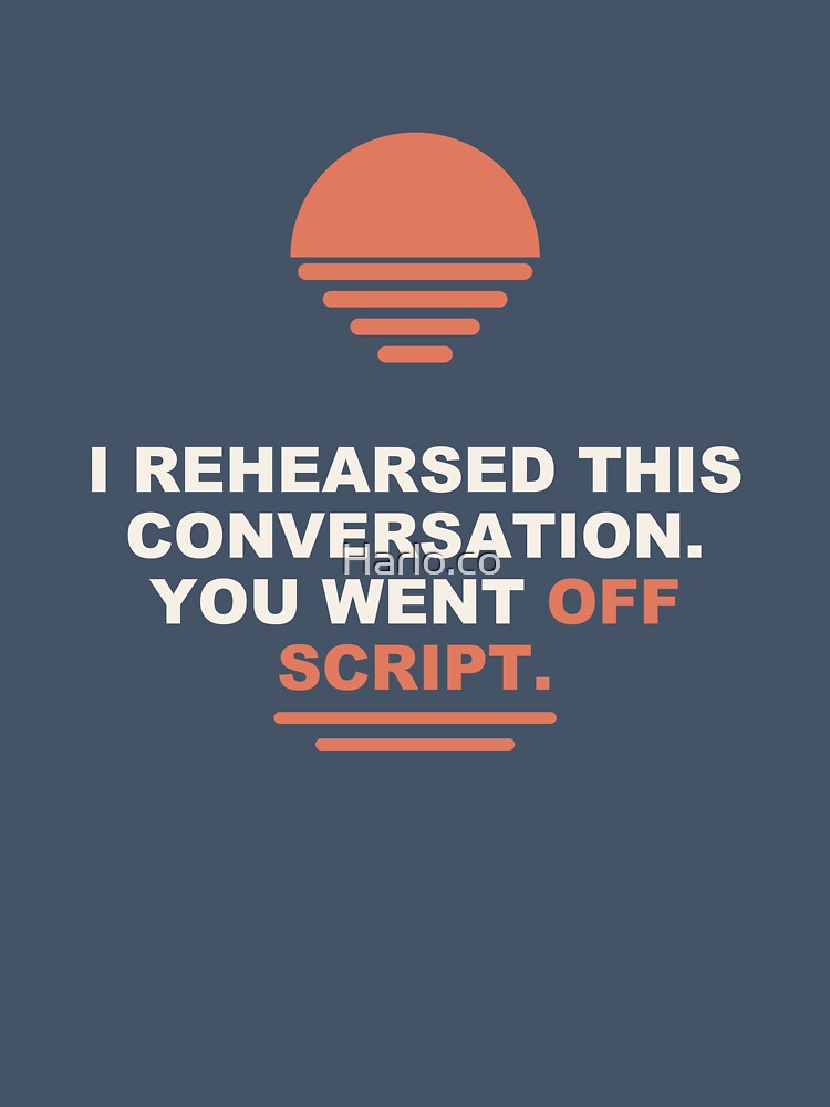 Introvert Off Script - funny Introvert gift by Harlo.co