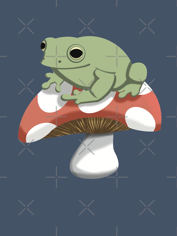 Frog On Toadstool by Funful