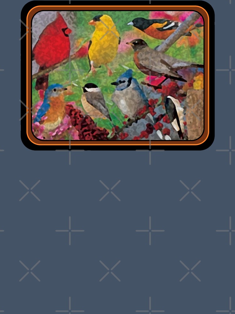 BACKYARD BIRDS PAINTING by THE AMERICAN TEEVANGELIST