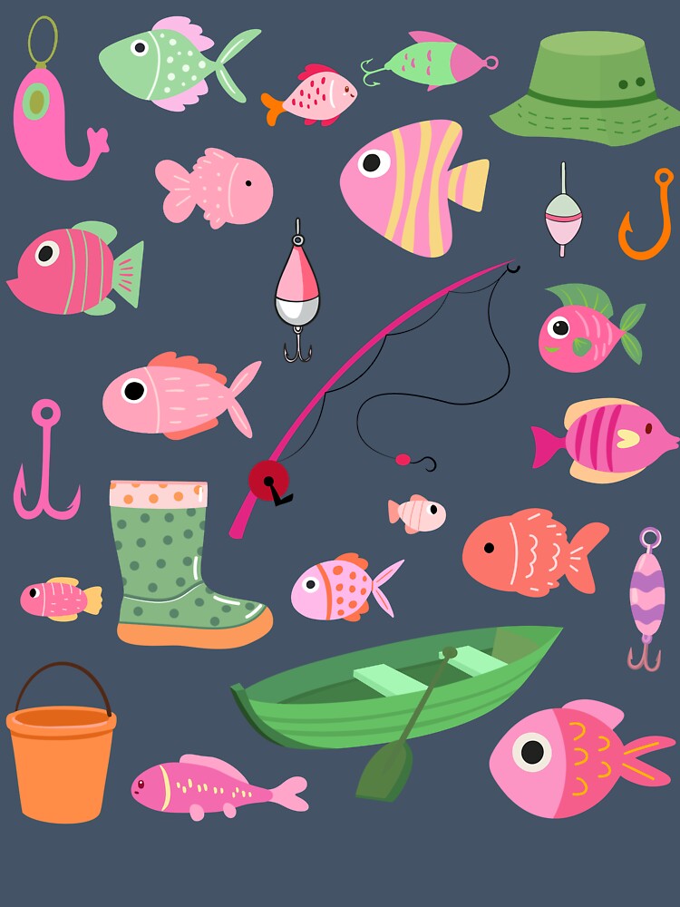Pink Fishing Girly by AnulaArt
