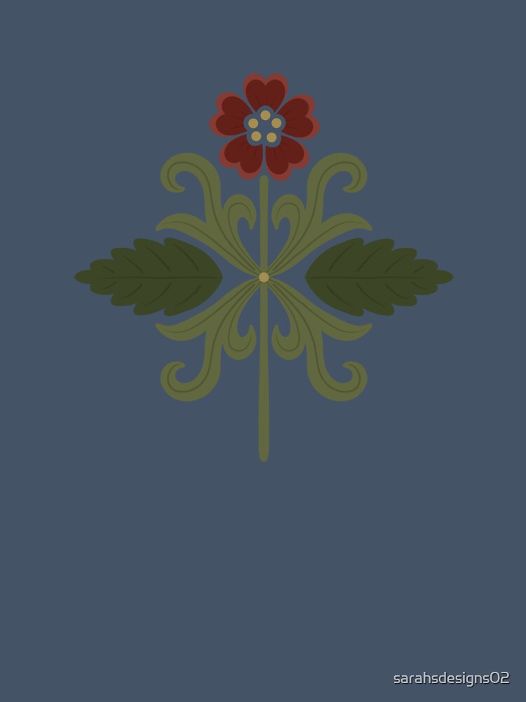 red stylized flower by sarahsdesigns02