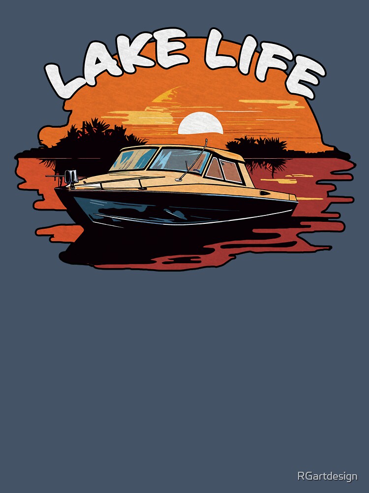 Boating Lake Life Retro Design by RGartdesign