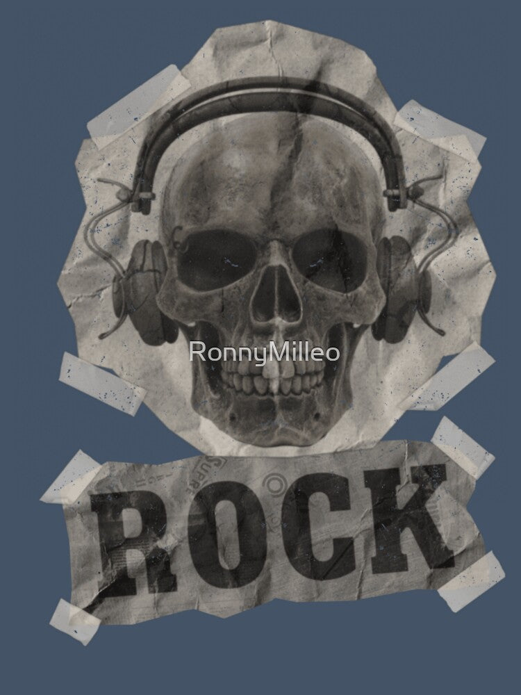 Skull Rock Poster – Underground Rock Skull Design by RonnyMilleo