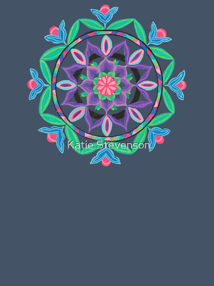 Floral Pink Flower Mandala by KStevensonart