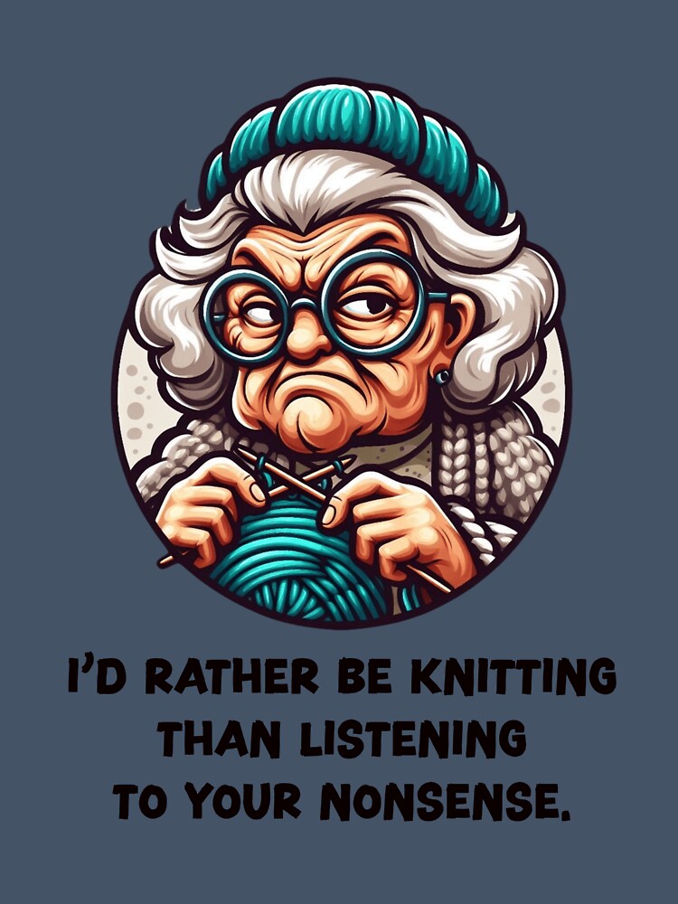 I'd rather be knitting by HeadTurningArt